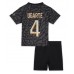 Paris Saint-Germain Manuel Ugarte #4 Dětské Oblečení 3rd Dres 2023-24 Krátkým Rukávem (+ trenýrky)